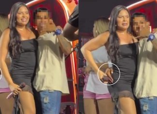 Vocalista da Forró Real tem ‘nádegas’ apalpadas por fã em Acaraú, no Interior do CE