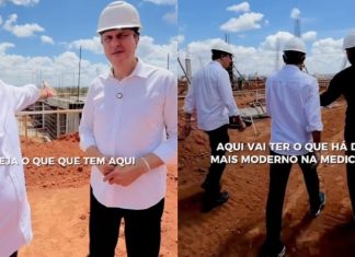 TRE-CE ordena Elmano de Freitas a remover vídeo gravado em obra de hospital no Cariri