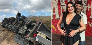 Sobral CE – Companheiro de cantora de forró morre em colisão entre carro e carreta