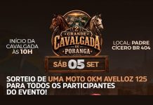 2ª grande cavalgada de Poranga acontece neste sábado com sorteio de moto zero km.