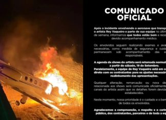 Rey Vaqueiro suspende shows após avião pegar fogo no Rio Grande do Norte